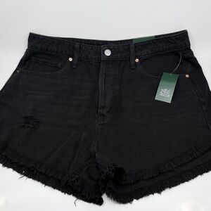 Wild Fable Women's Distressed Black Jean Shorts